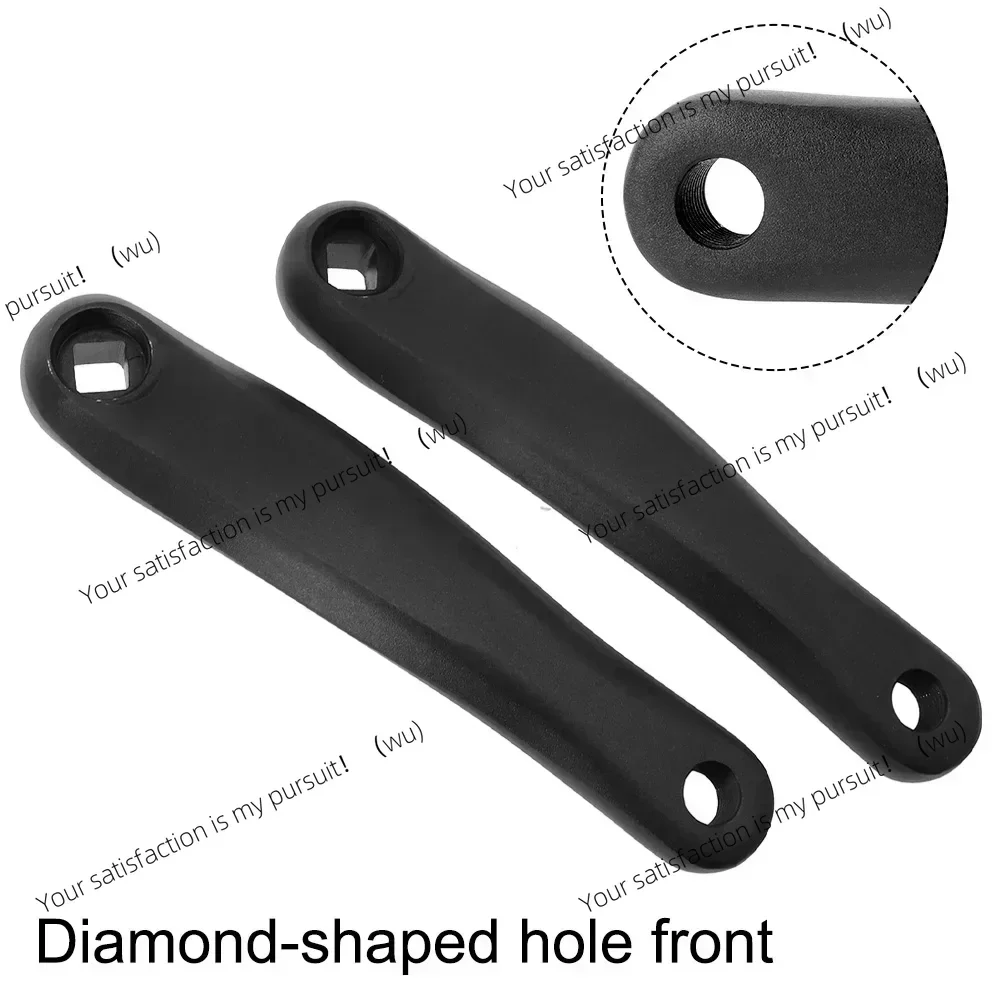 1ペア自転車クランク170mm電動自転車mtbバイク用スクエアホールクランク自転車左右2個セット170mm