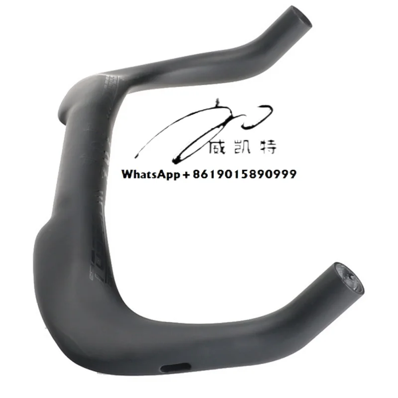 Toseek جميع ألياف الكربون مقبض الطائرة الطريق دراجة بقية المقود TT الثابتة والعتاد دراجة المقود بولهورن مقبض دورة أجزاء