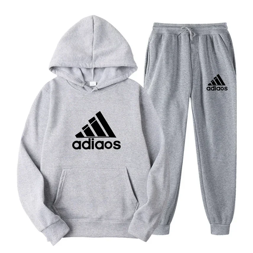 2025 Spring and Autumn fitness jogging fashion suit for men and women pullover hoodie + sweatpants casual 2-piece set