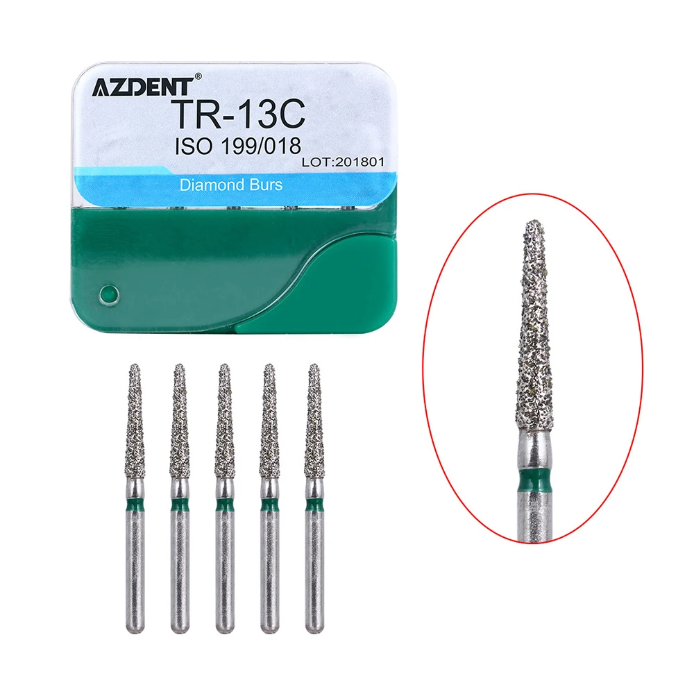 20 Boxen AZDENT Dental Diamantbohrer FG 1,6 mm für Hochgeschwindigkeits-Handstücke, mittlere Polierbohrer, Laborinstrumente, Zahnarztwerkzeuge – Detail 9