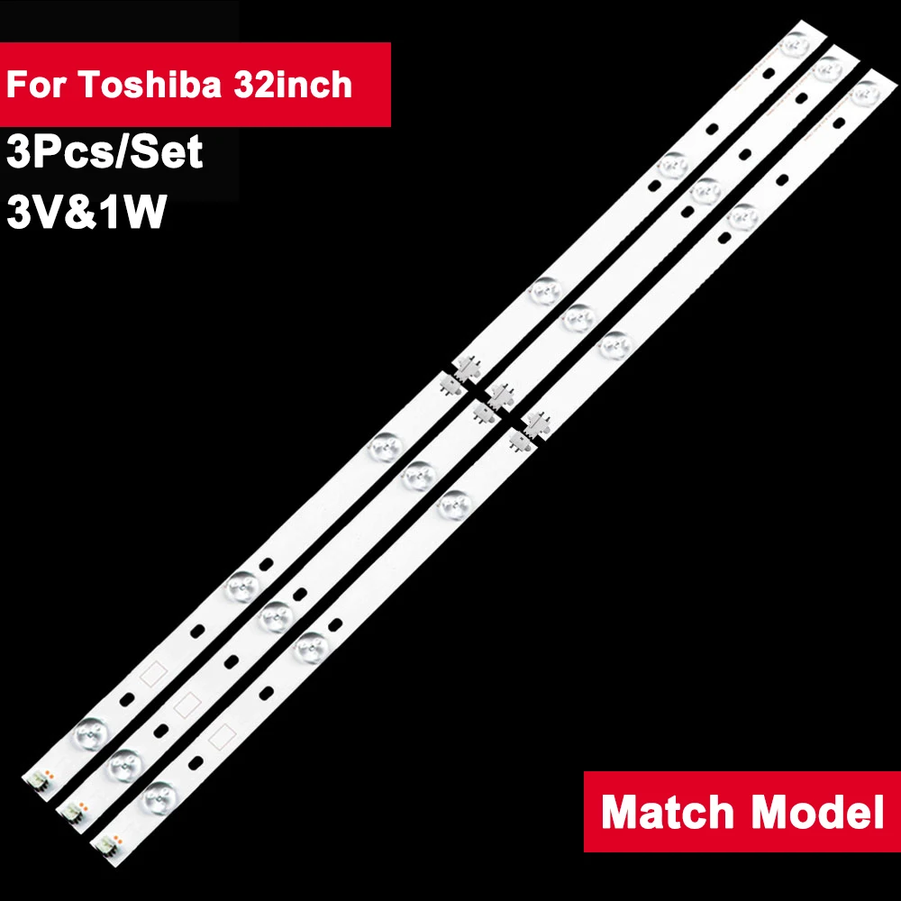 

627mm 3V 1W LED Backlight Strip Bar For Toshiba 32inch SVT320AF5_P1300_6LED_REV03_130402 SVT320AF5 32P1300 32P1400 32P1400VT