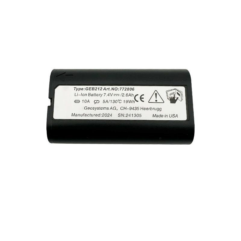 GEB212 Battery 7.4V 2600mAh For Leica ATX1200 ATX1230 GPS1200 GPS900 GRX1200 Total Stations Rechargeable