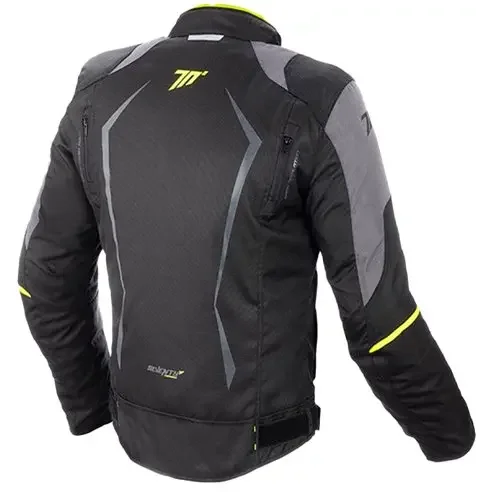 SD-JR47 winter RACING jacket men black/yellow FLUOR root monthly OUTLET MOTOSOTORE brands jackets clothes moto SEVENTY DEGREES