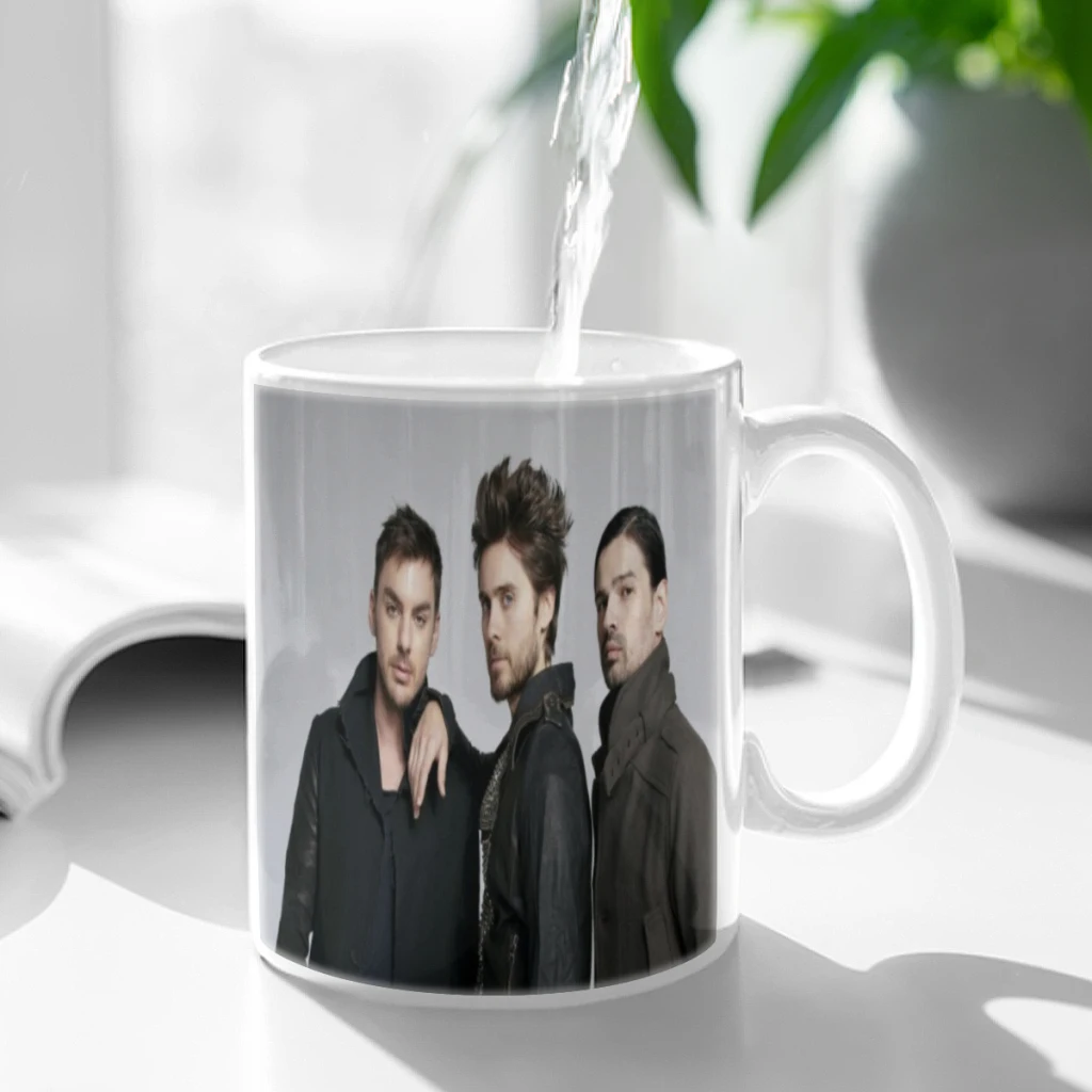 30 Seconds To Mars 11oz Afternoon Tea Mug Multifunctional Ceramic Coffee Mug Porcelain Coffee Cup Drinking Cup