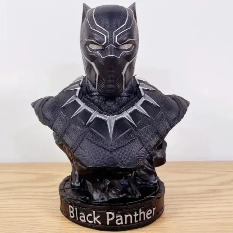 Busto de 18cm, estatua de resina, Iron Man, Spider Man, Pantera Negra, colección de superhéroes, modelo, decoración del hogar, decoración de escritorio