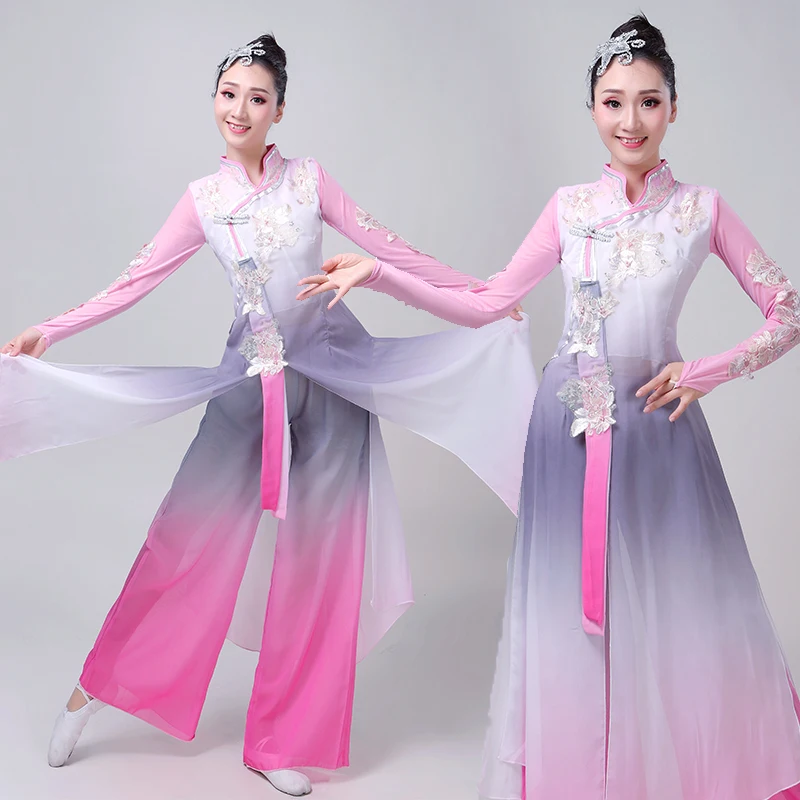 

chinese dance costume classical dance female national costume yangko stage costume