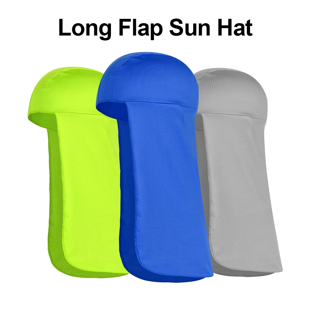 Sun Hat with Neck Flap Sun Protection Fishing Summer Cooling Cycling Outdoor Workwear Unisex Breathable Long Tail Quick Dry Cap