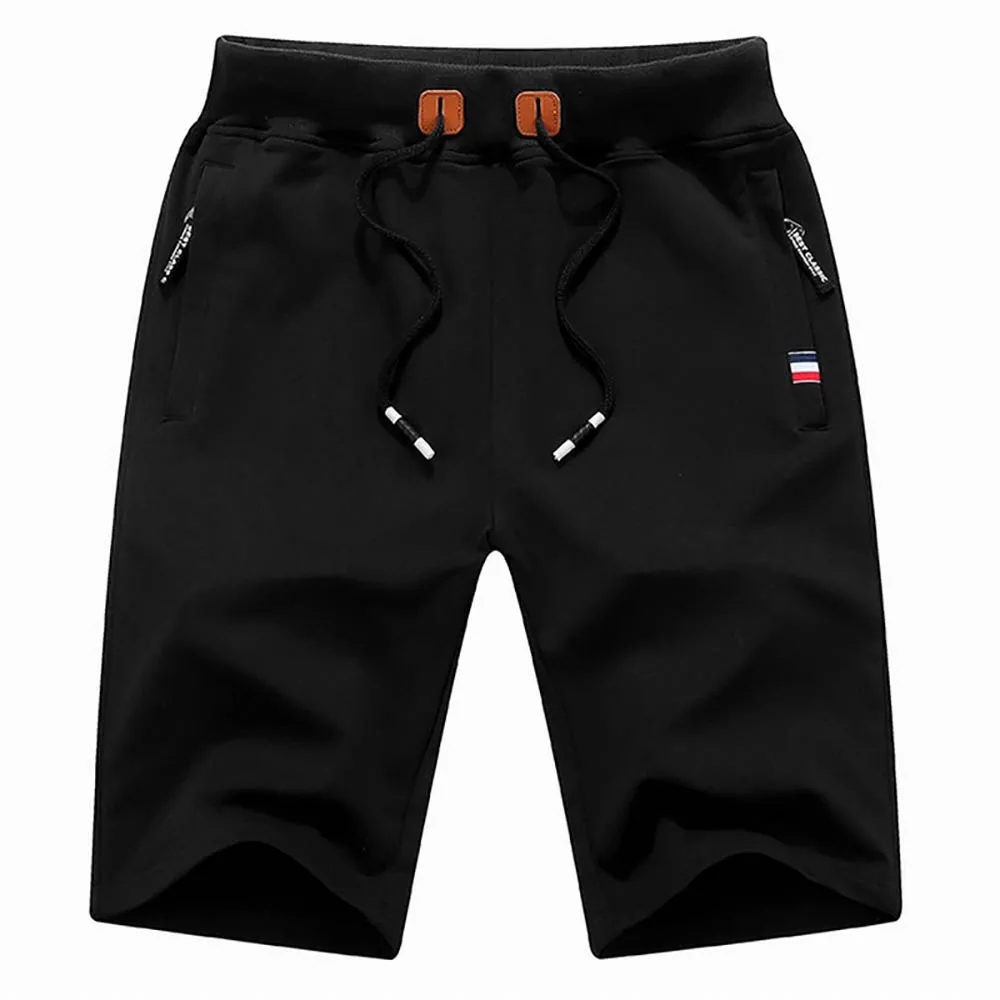 New Men\'s Shorts Summer Breeches Casual Bermudas Men Black Fitness Jogging Beach Shorts Male