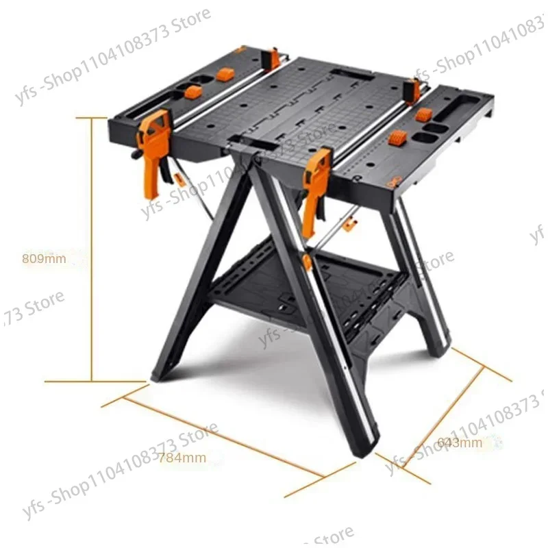 NEW Load 135KG Multifunctional folding woodworking workbench DIY workbench portable tool table strong clamping force tools