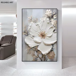 Modern Light Luxury Living Room Decor, Abstract Flower Art Posters,Home Decoration, Prints Canvas Wall Picture,Unframed