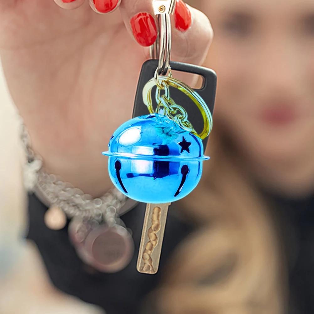 6 قطعة أجراس جلجل عيد الميلاد 40 مللي متر نجمة خماسية جلجل أجراس زخرفية معدنية أجراس زخرفية لتزيين العطلة