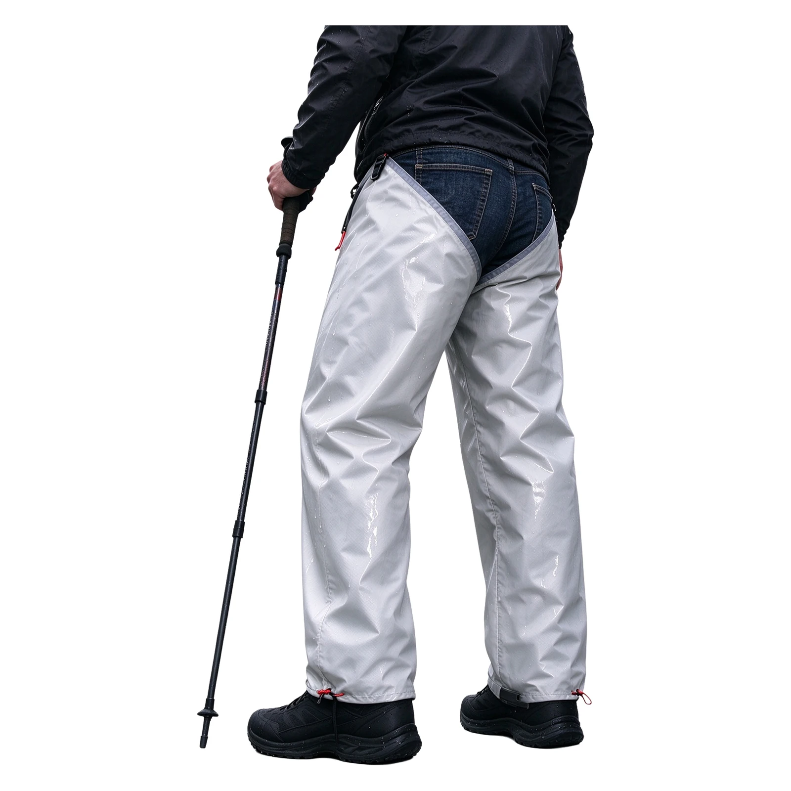 Adult Camo Waterproof Split Leg Chaps Leg Gaiters Camouflage Adjustable Buckles Hiking Camping Multi-purpose Rain Leg Protector