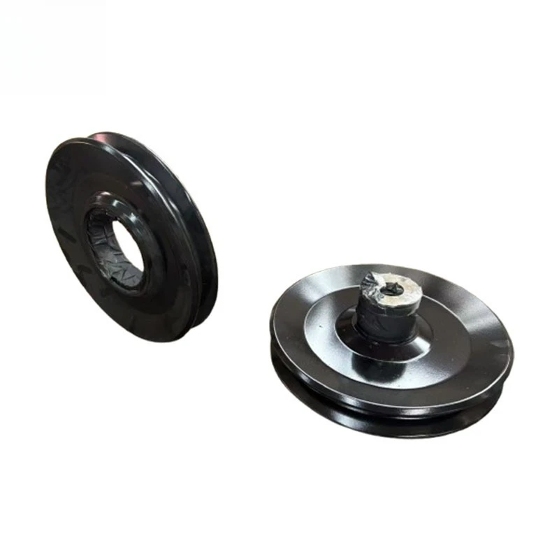 Large diameter sand cast aluminum alloy flywheel pulley