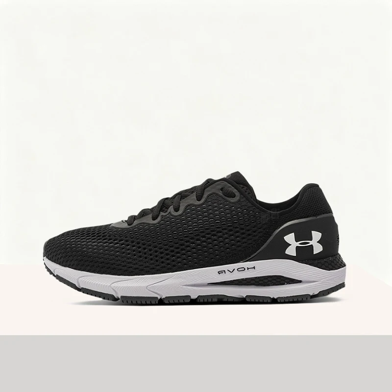 Under Armour HOVR Sonic 4 Black Minimalist Versatile Urban Casual Breathable Low-Top Lace-Up Running Women Shoe 3025225-001