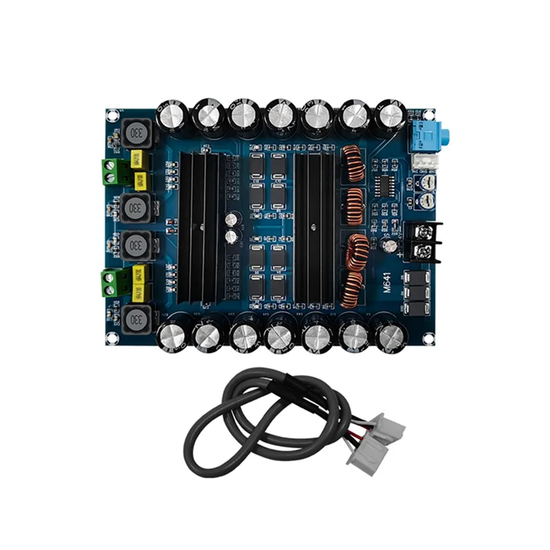 T06C-Xh-M641 Dual-Channel Battery Battery High-Power Power Amplifier Board TPA3116D2 Vehicle Power Amplifier 2X150W