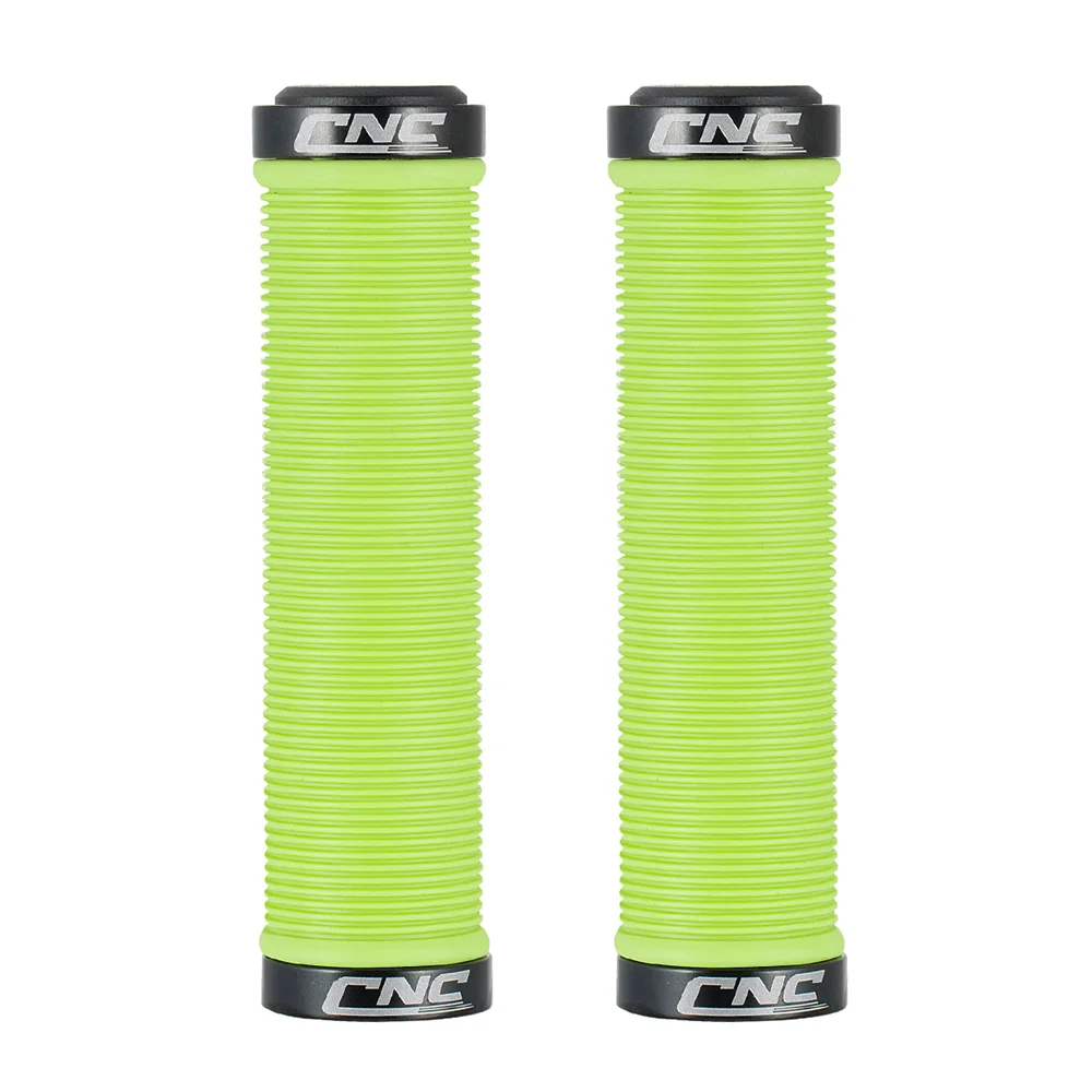 CNC Bike Grips, PE Rubber Alloy Cuffs, Bilateral Lock Bicycle Handlebars, Anti-skid Cycling Handlebar