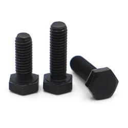 M5 M6 M8 M10 M12 Black Grade 8.8 Alloy Steel Metric Thread Hex Hexagon External Head Cap Screw Bolt GB5783 DIN933