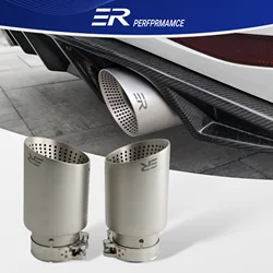 Exhaust Racing Exhaust Tip titanium alloy Stainless Steel Car Muffler tailpipe Decoration  nozzles muffler pipe