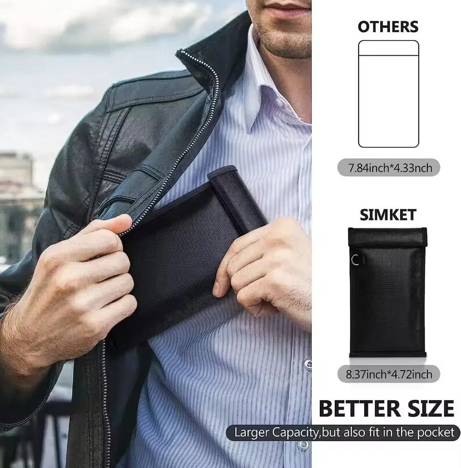 Waterproof Anti-theft Car Key S/M/L/XL RFID Signal Shielding Blocker Mobile Phone Signal Shielding Bag Safety Storage Pouch Case