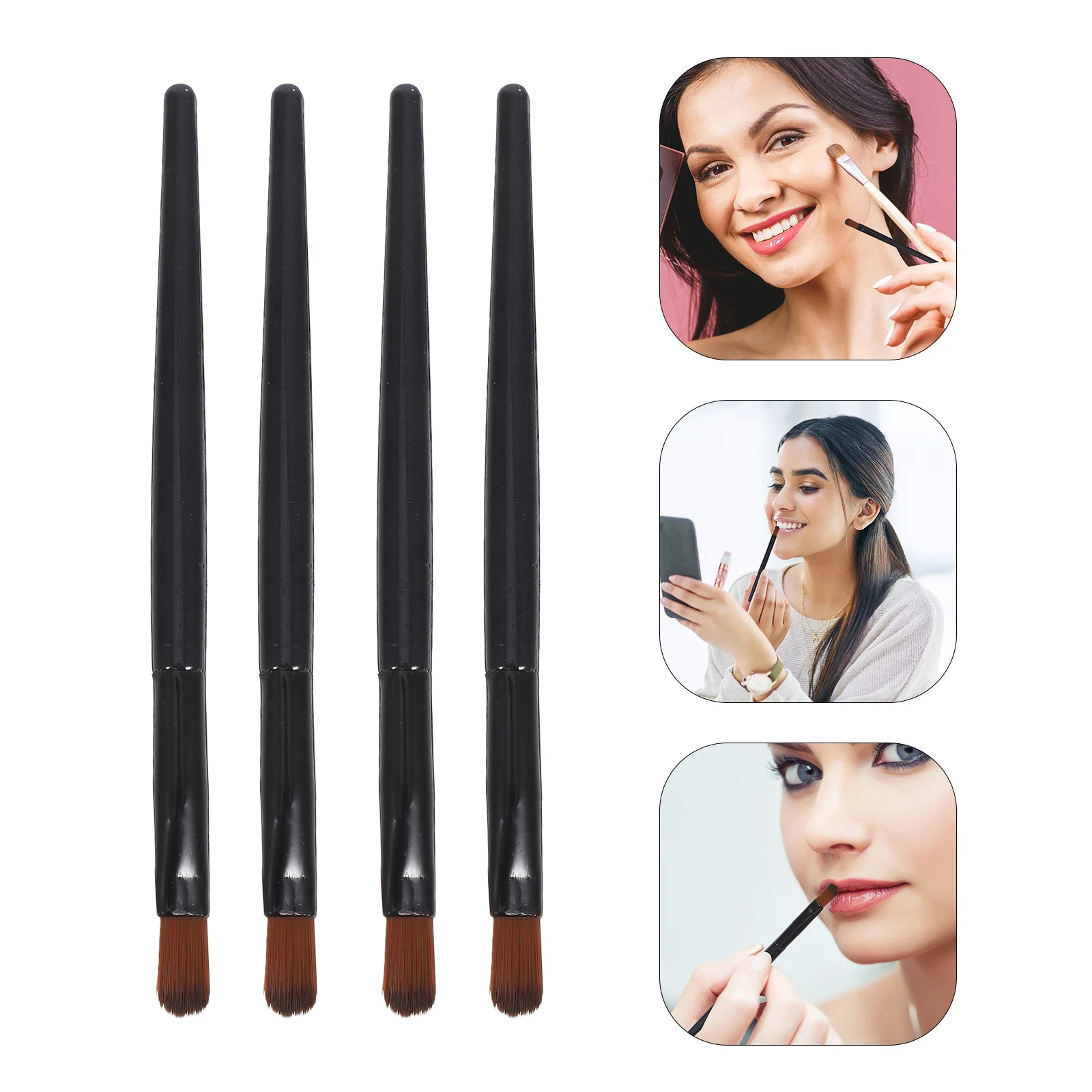 100 Pezzi Pennelli per Rossetto Portatili Usa e Getta Strumento Multifunzione per Trucco Applicatore per Lucidalabbra Pennello per Labbra per Casa e Viaggio