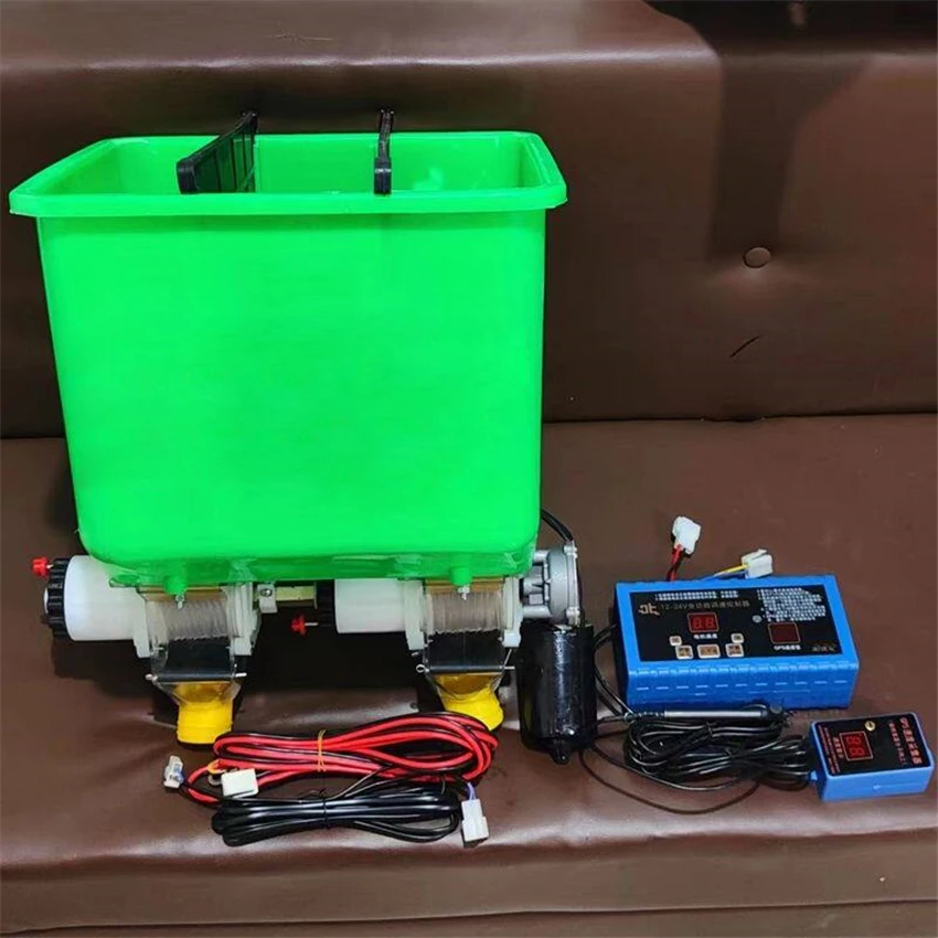 Micro-Tiller Zero-Tilling Machine Fertilization Accessories Two-Way Fertilizer Box 2-row Small Agricultural Fertilizer Spreader