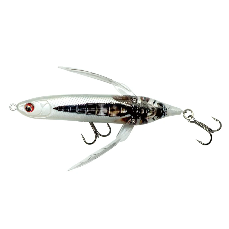 Swolfy Top water Bleistift köder 80mm 6,5g Minnow Kurbel köder Spinner Summer bait Metall Jig Angel köder Bass Forelle Wobbler Fisch köder – Detail 2