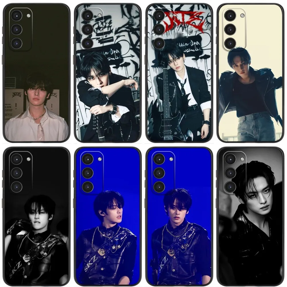 Singer L-Lee Know Phone Case For Samsung Galaxy A20,A21s,A22,A31,A32,A52,A53,A72,73,A80,A91 Soft Liquid Silicone Black Cover