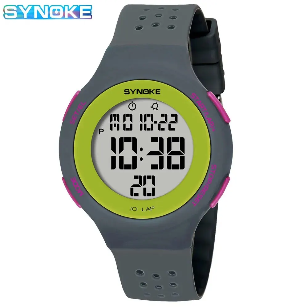 Outdoor Sport Watch Men Alarm Chrono Clock 5Bar Waterproof Military Watches LED Display Shock Digital Watch Thin Design