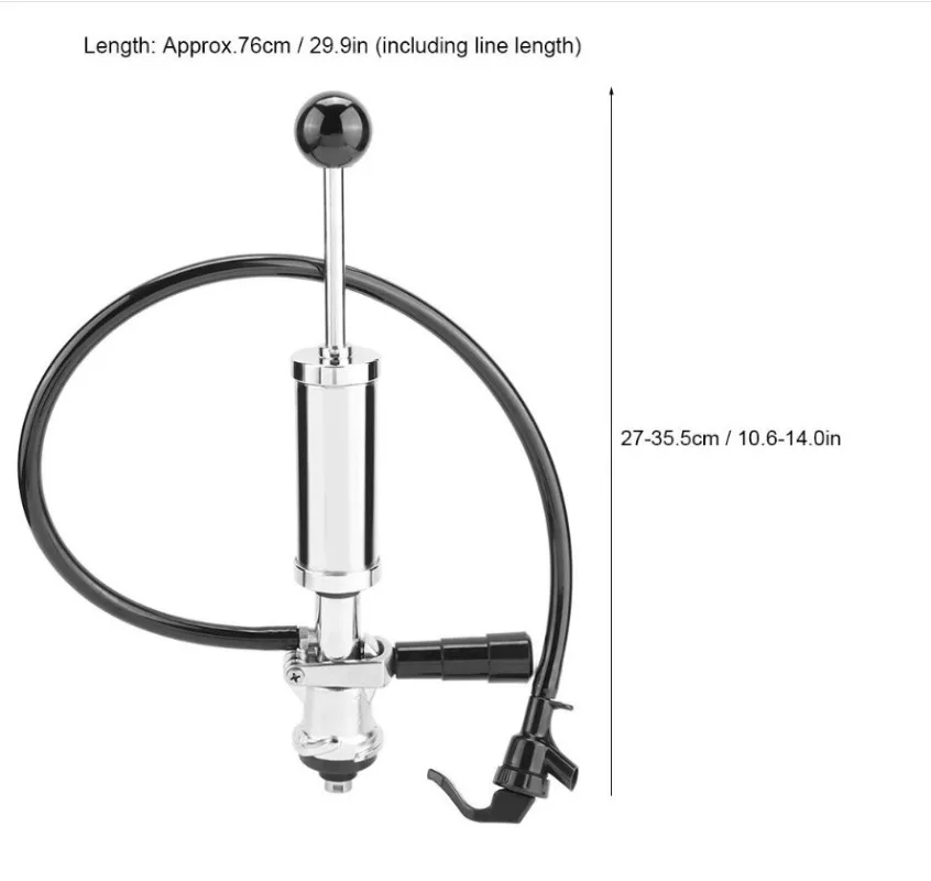 KEG Pump + Dispenser S/ Home-brewed Beer Pump/keg Booster Cylinder S (well Type)4 Inches