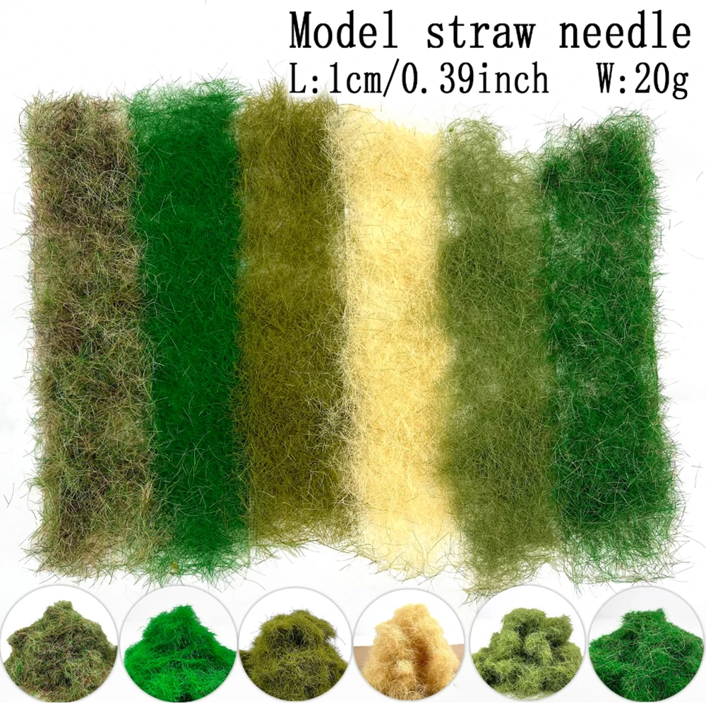 10MM Miniature Grass Tuft Artificial Grass Needle For HO N Scale Railway Train Layout/DIY Model Making/Wargame Scenery 20G/bag