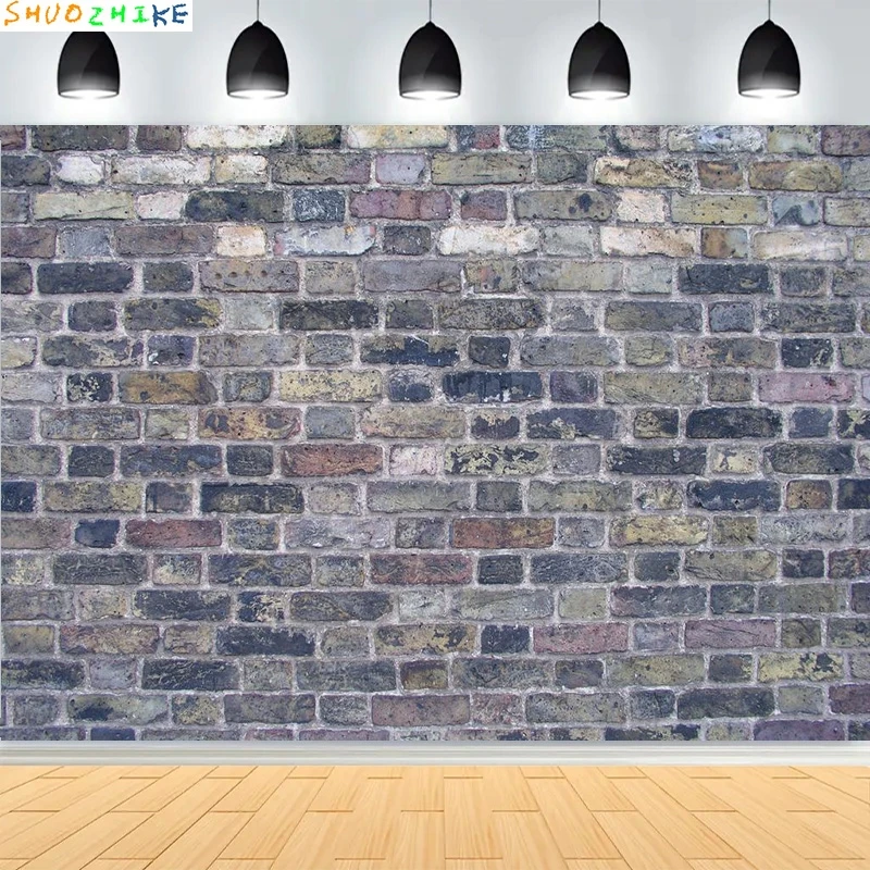 الطوب جدار Grungy خلفيات للتصوير الفوتوغرافي الدعامة غرفة قديمة موضوع المنتج الكتابة على الجدران الطفل الطفل صورة خلفية استوديو الصور QD-05