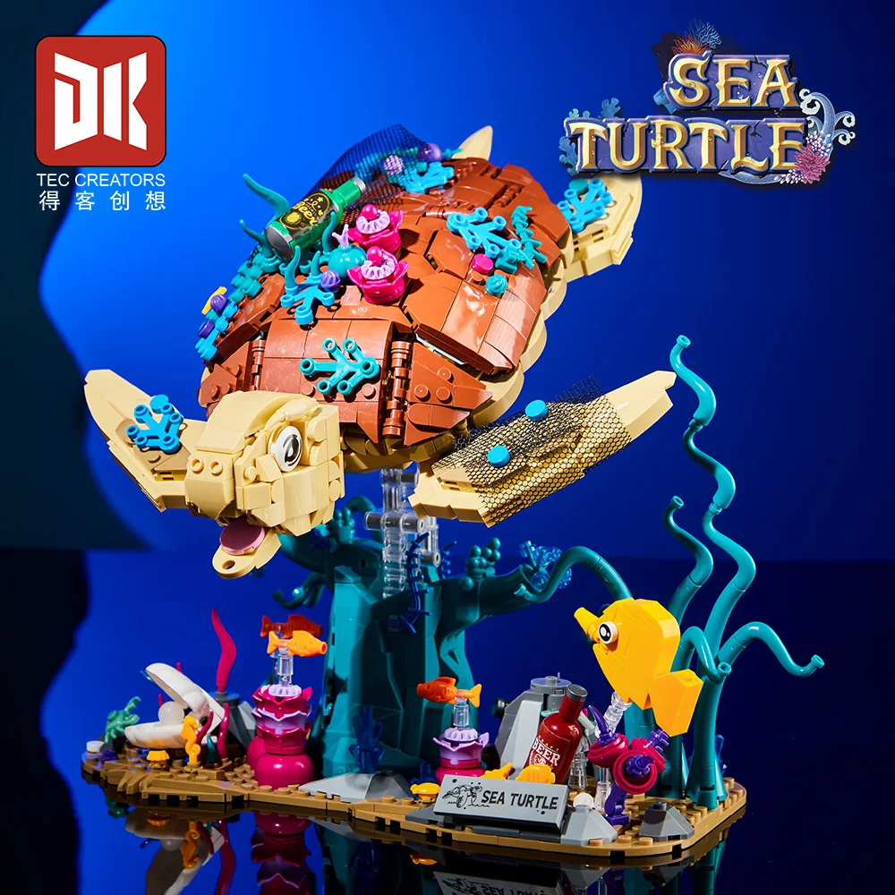 

IN STOCK MOC Creativity Marine life turtle Building Blocks Bricks Assembling Model DIY Children's Toys Christmas Gift Set
