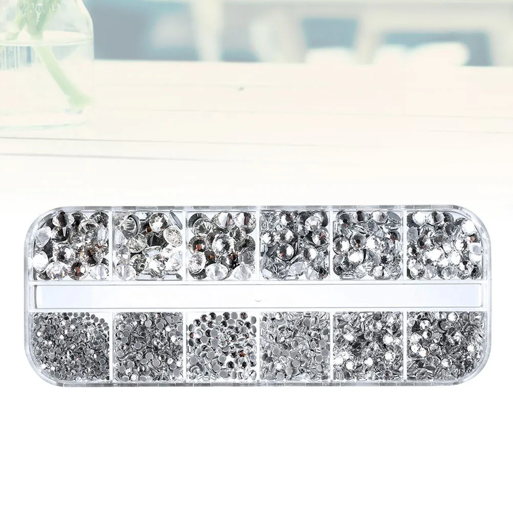 

2000pcs Mixed Size Crystal Glass Beads Flat Back For Craft Diy Jewelry Making Decorative Beading Kit Earring Components