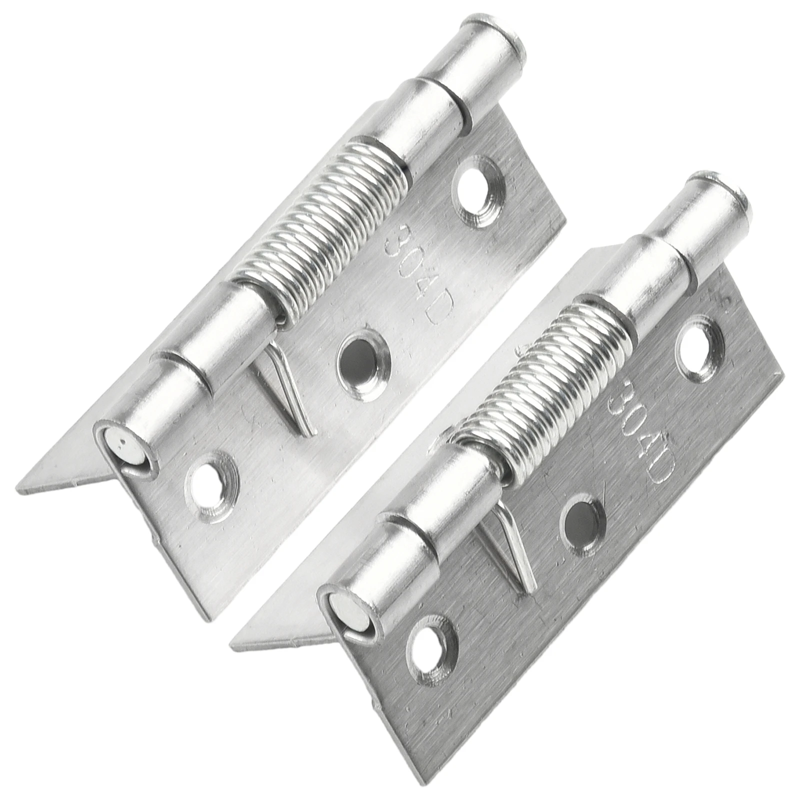 2pcs Self-Closing Spring Door Hinge Stainless Steel Hinge For Cabinets Door Closer Automatic Hinge Furniture Hardware