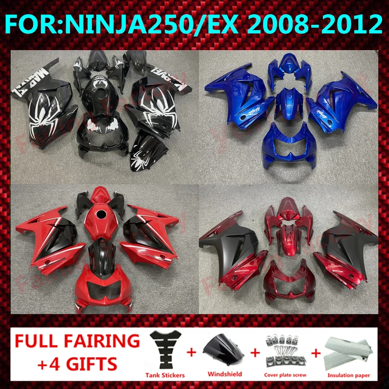 

Motorcycle Injection mold plastic full Fairing kit fit for ninja 250r ninja250 2008 - 2012 EX250 08 09 10 11 12 fairings zxmt