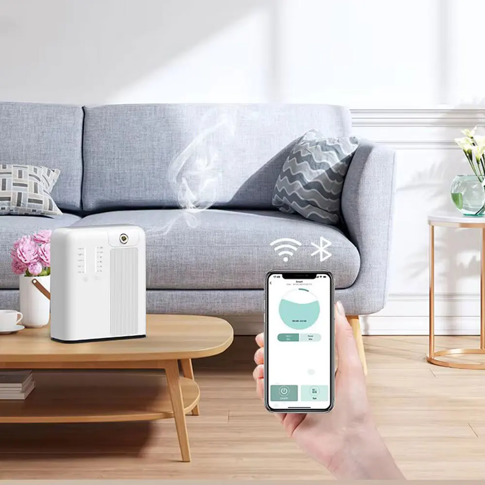 Electric waterless essential oil diffuser 500m ³ aromatherapy diffuser Bluetooth WIFI control home aromatherapy machine