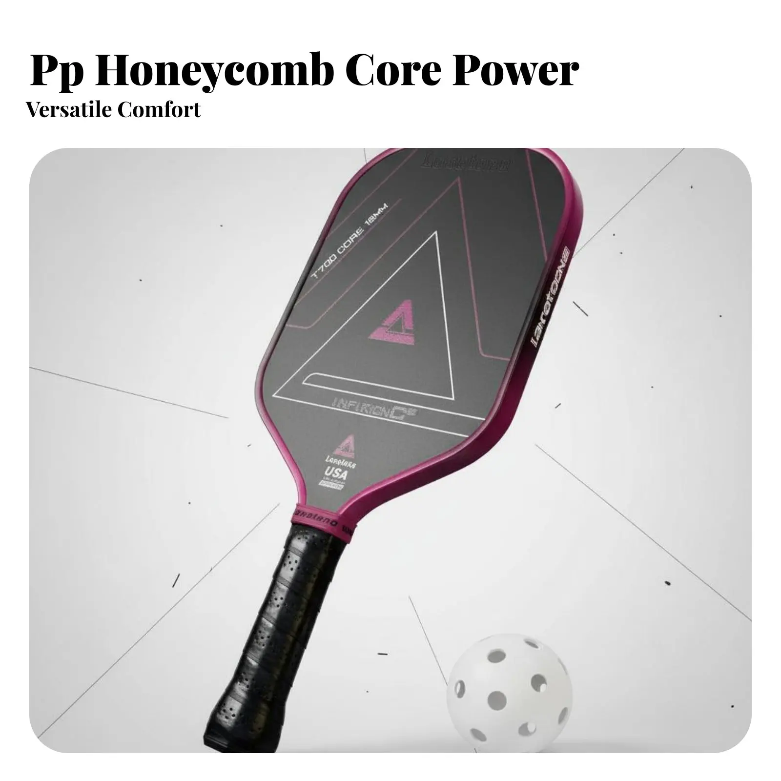 

High-Performance Carbon Carbon Pickleball Racket Anti-Slip Grip High-Performance Carbon Carbon Fiber Paddle Thermoformed