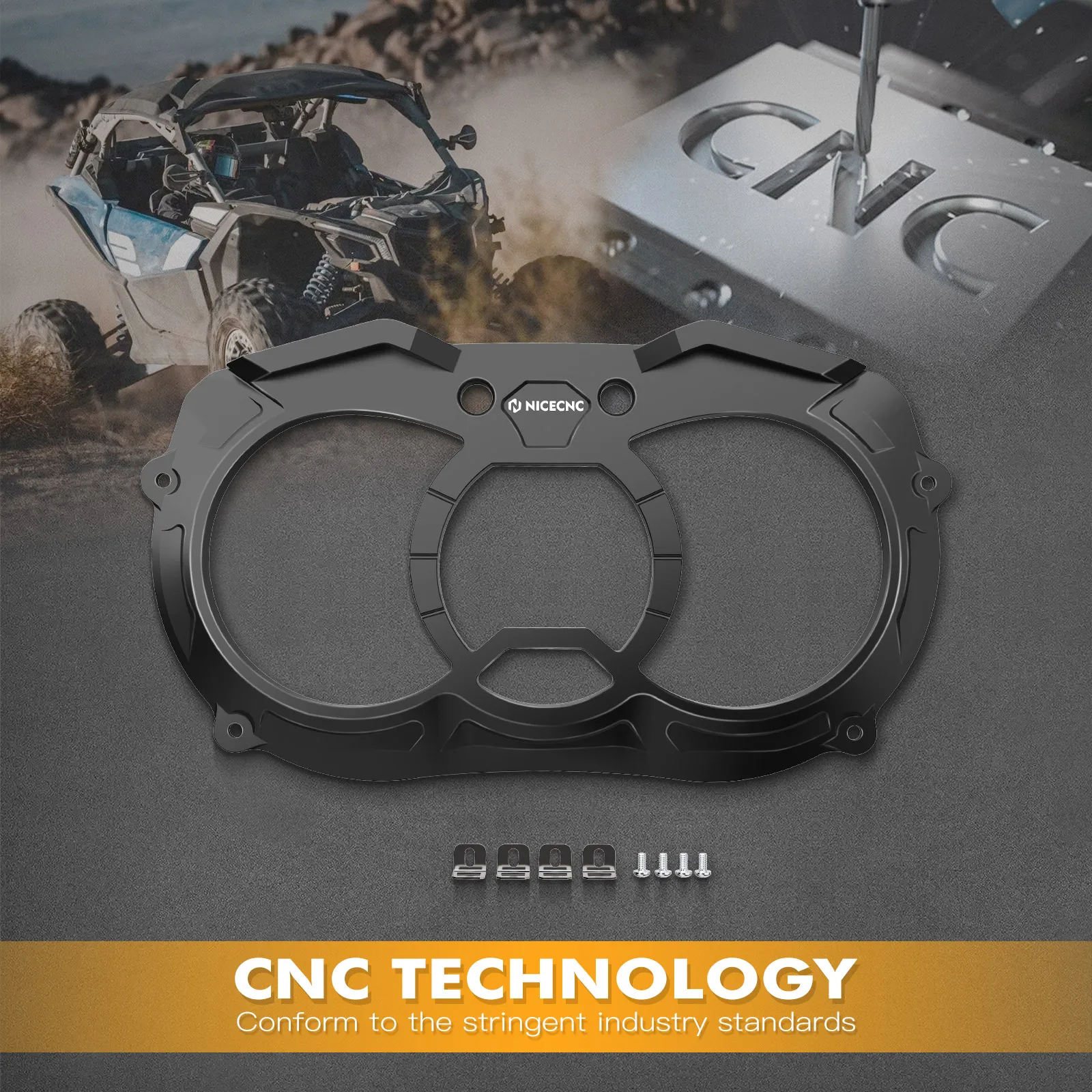 Nicecnc geschikt voor canam maverick x3 aluminium dashboard, CNC machinaal bewerkt geanodiseerd, geschikt voor canam maverick x3 r r turbo Max 2017-2019