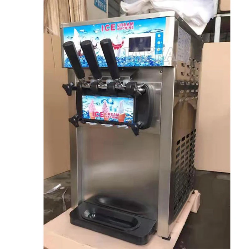Commercial Italian Table Top Ice Cream Equipment Snow Soft Ice Cream Maker Machine For Business