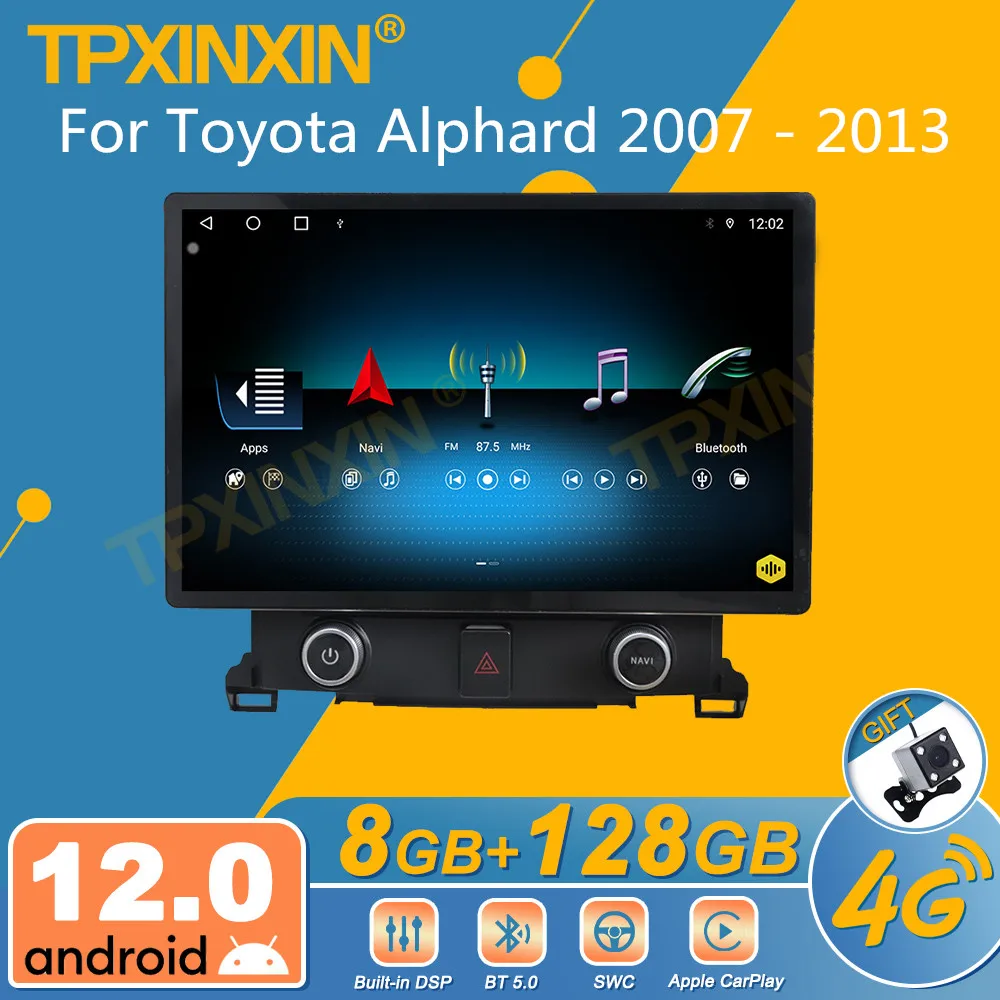 

Автомагнитола для Toyota Alphard 2007-2013, Android, 2Din, стереоприемник, Авторадио, мультимедийный плеер, GPS-навигация, экран