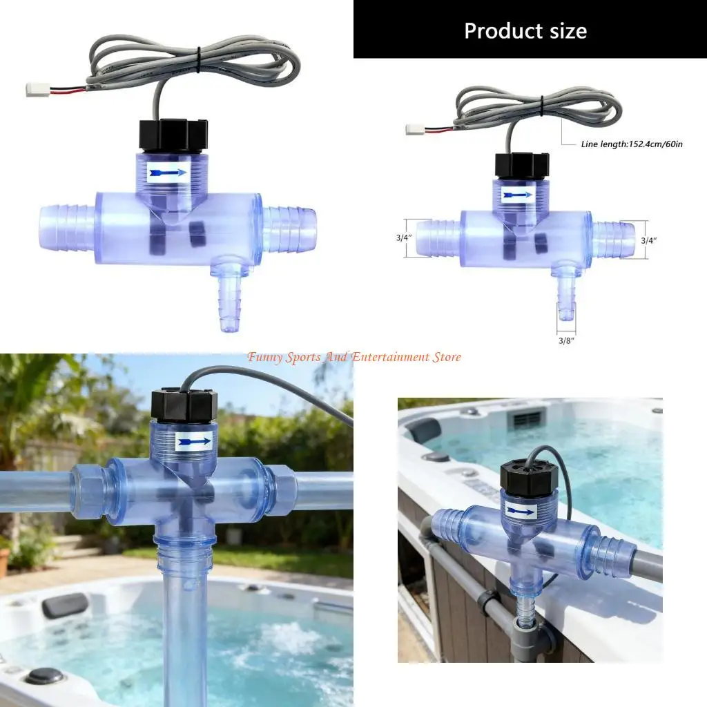 C4DE High Performances Swimming Pool Flows Sensors Replacements Part With Long Cable