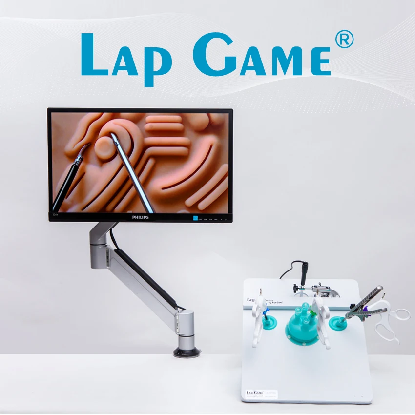 

Lap Game Laparoscopic Surgery Simulation Trainer / Simulation Training Box + Needle Holder Exercise Equipment Single Hole