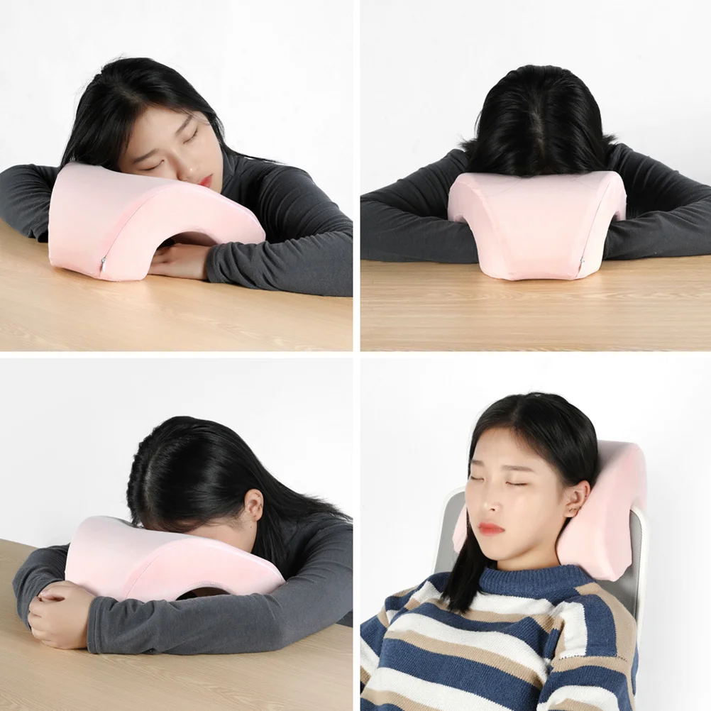 Sleeping Pillow Memory Neck Shoulder Back Arm Pain Relief Arched Pillow Sleeping Supplies Work Accessories for Home Office (Cher