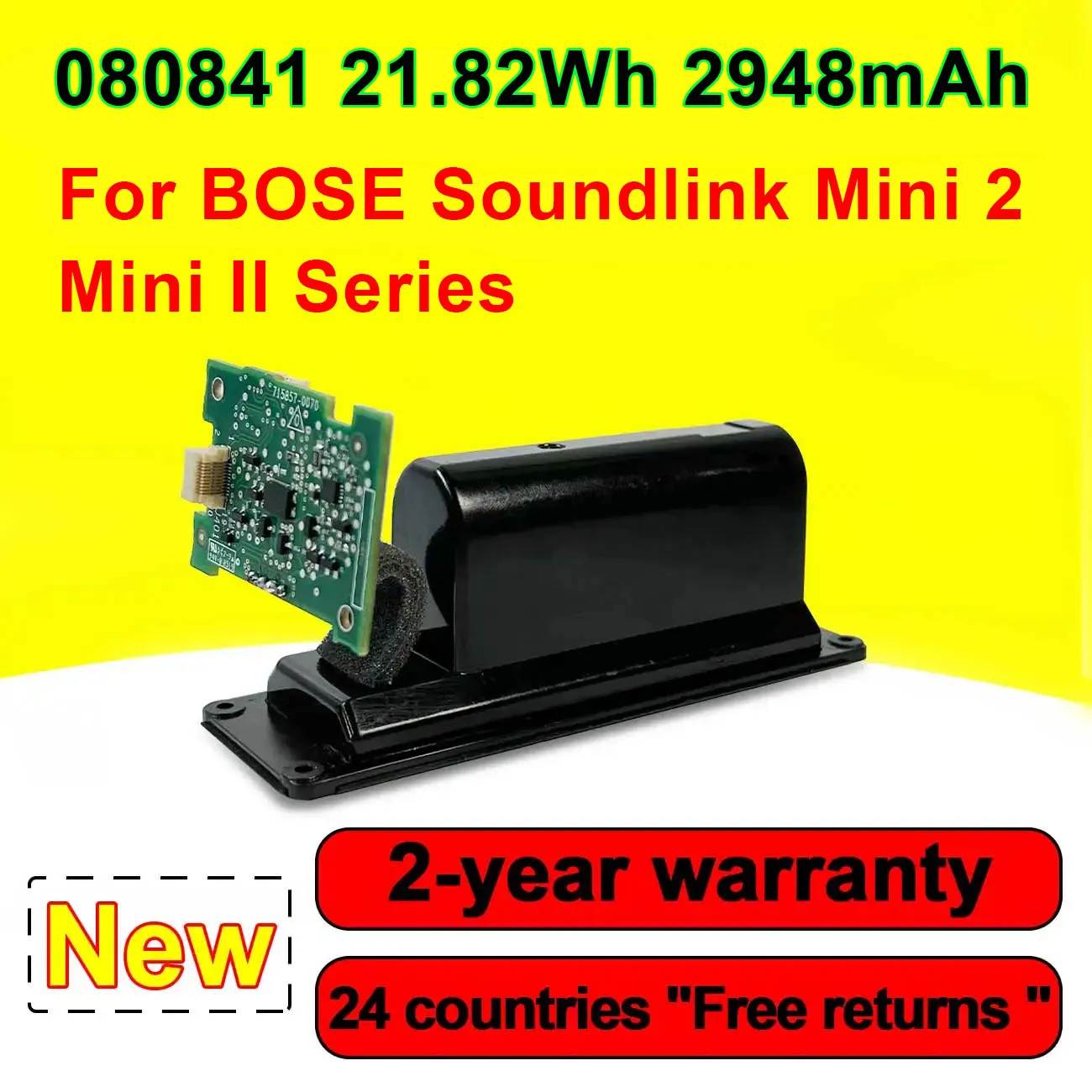 2948mAh 080841 Battery For BOSE Soundlink Mini 2 II Series Wireless Bluetooth Speaker 088796 088789 088772 With Board In Stock