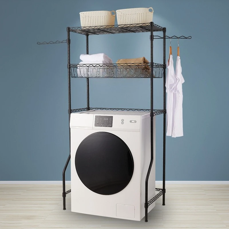 Washing machine rack Toilet Bathroom Toilet Multifunctional floor storage rack Multi-layer balcony Washing machine rack