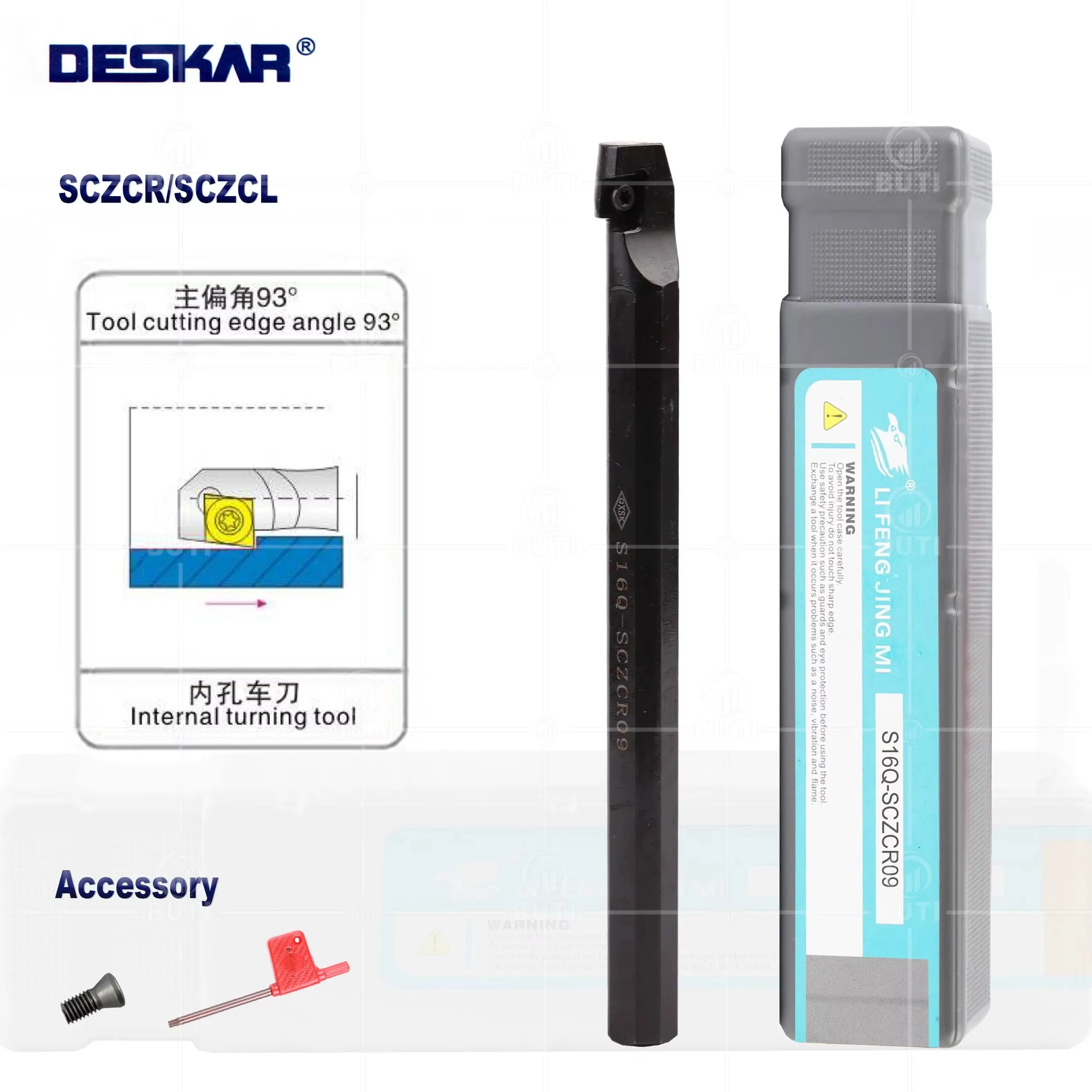 DESKAR 100% Original S08K S10K S12M-SCZCR06 S16Q-SCZCR06 Lathe Cutter Internal Tools Holder For CCMT Carbide Inserts Boring Bar