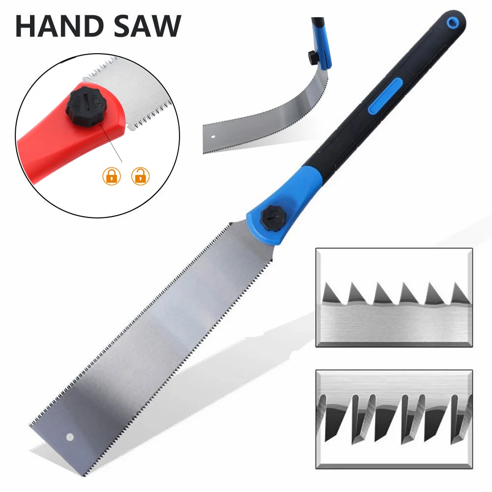 Japanese Hand Saw Stainless Steel Pull Saw Double Edge Flush Cut Saw With 3 Side Grinding Teeth Handheld Trim Saw Cross-cut