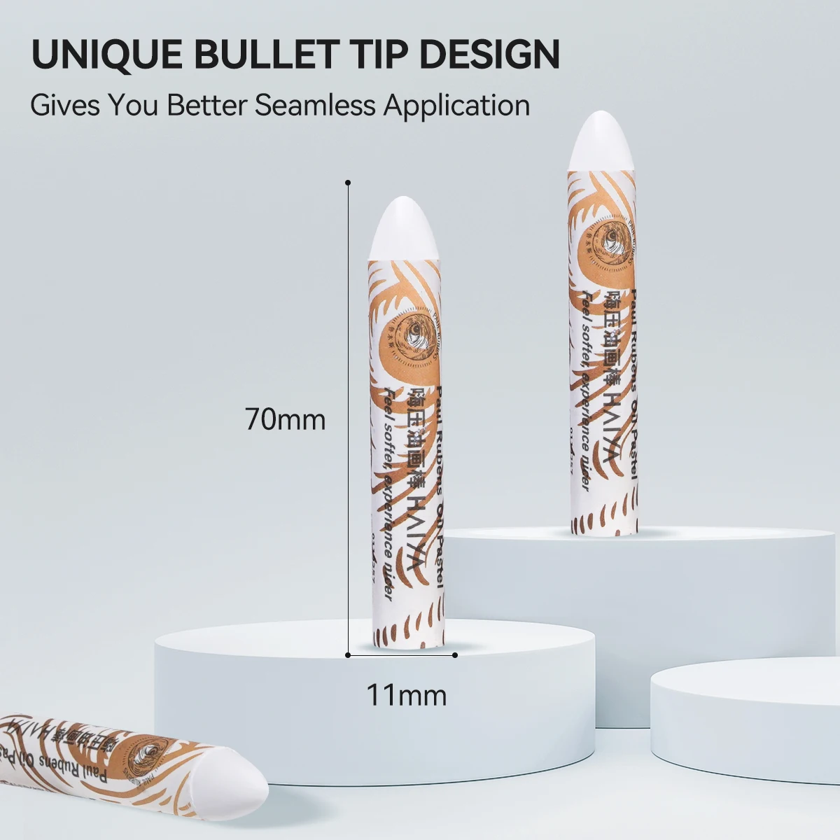 Paul Rubens Oil Pastels (8 Pack) - Ultra-Creamy & Blendable, Bullet Tip for Precision - Premium Art Supplies for Drawing
