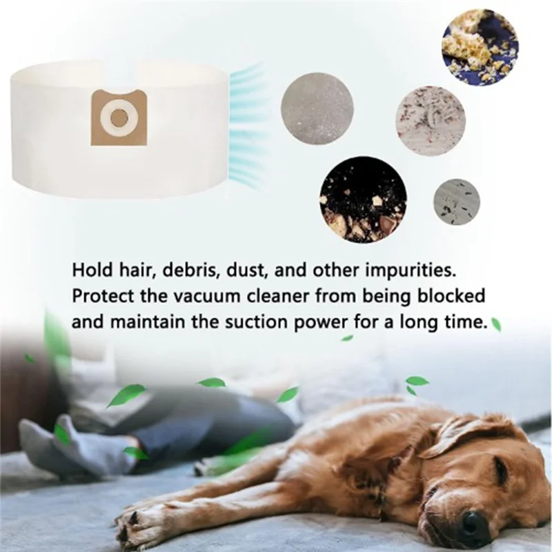 حقائب بديلة ABGP-14Pack VF3501 - لأكياس Ridgid Shop Vac & Workshop Dry Vac، أكياس فلتر جمع الغبار استبدال الجزء