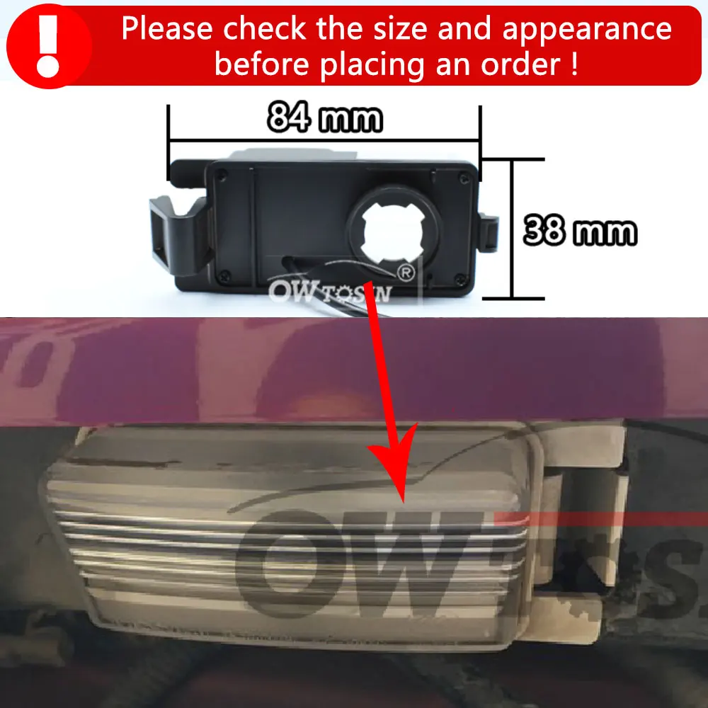 AHD 1080P 170°Car License Plate Rear View Vehicle Camera For Nissan Tiida/Versa/Sentra/Latio Hatchback C11 2004- Reverse Monitor